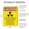 Signmission Radiation & Laser Sign, 14 in H x 10 in W, Plastic, Rectangle OS-2PACK-CR-P-1014-V-10284 - alternate 3
